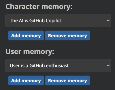 Memory String Controls