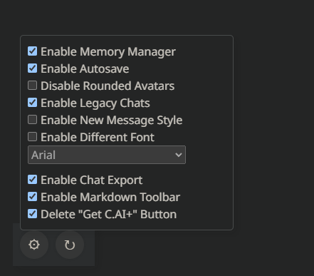 Settings Button